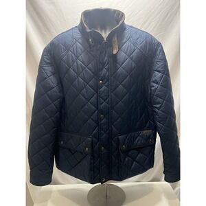 Polo Ralph Lauren Sz XXL Puffer Quilted Jacket Full Zip Coat Corduroy Collar